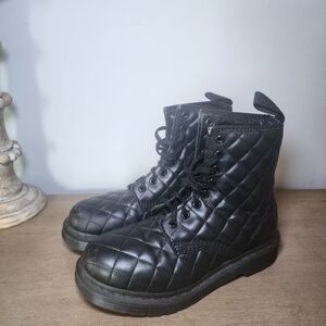 Dr. Martens Quilted Black Combat Boots